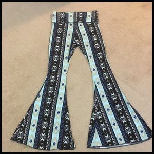 Mangrami | Boho Tribal Print Flare Bell Bottoms